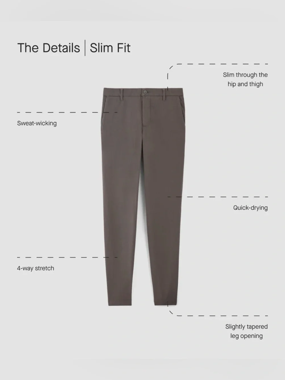 New Everlane THE PERFORMANCE CHINO  Slim Fit in Toasted Coconut Size 30 X 32